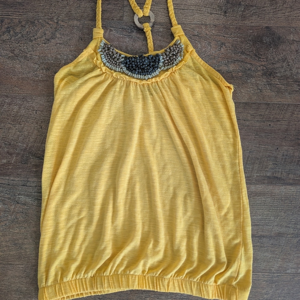 Self Esteem Yellow Tank Top Size Medium